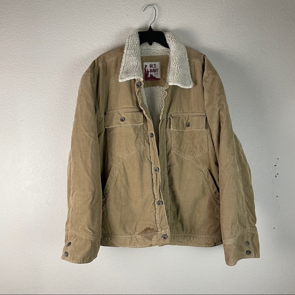 Old Navy Corduroy Sherpa Jacket Size XXL - Picture 1 of 10